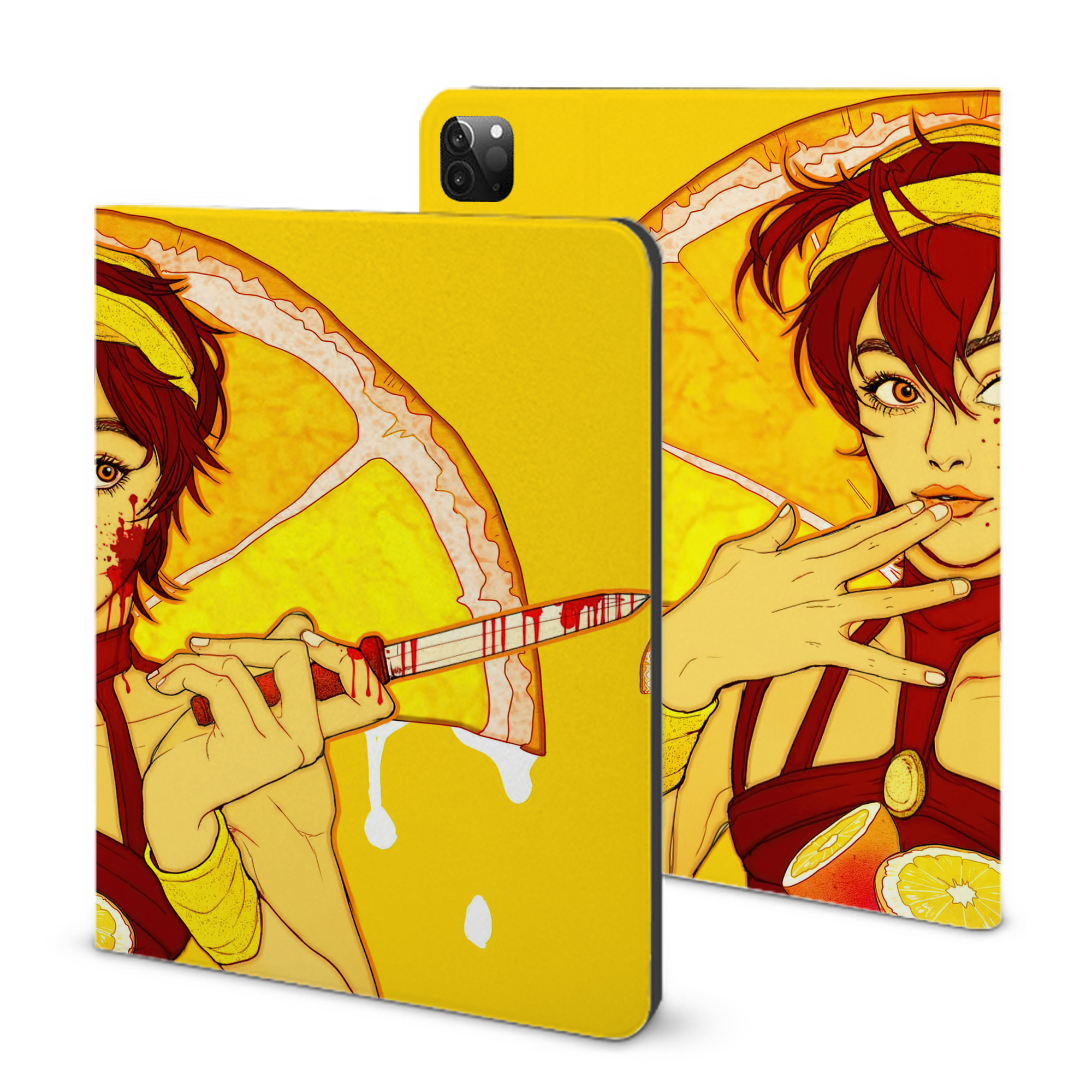 （画像用） ジョジョの奇妙な冒険 JoJo's Bizarre Adventure IPadケース ペンホルダー付き ブックスタイルデザイン